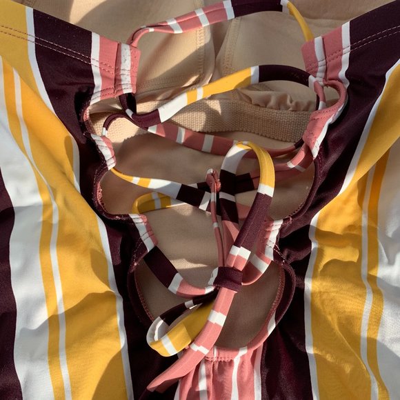 Kona Sol One Piece Strapless High Cut Leg Swimsuit - Picture 7 of 16